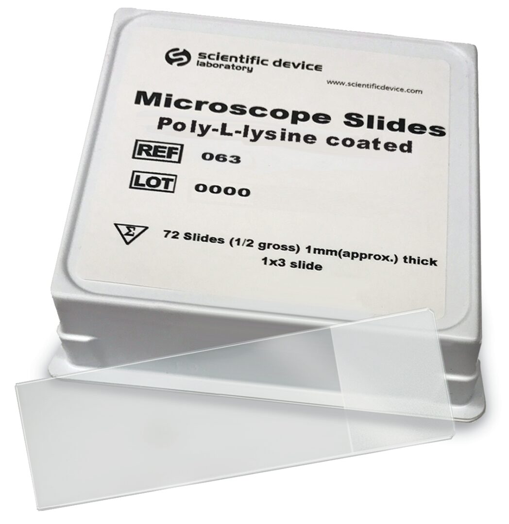 A box of microscopes slides